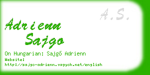 adrienn sajgo business card